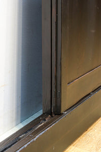 幅1163ミリ!! 大きな升目ですっきりとしたガラス入り格子くぐり戸　G2496