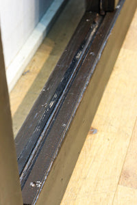 幅1163ミリ!! 大きな升目ですっきりとしたガラス入り格子くぐり戸　G2496