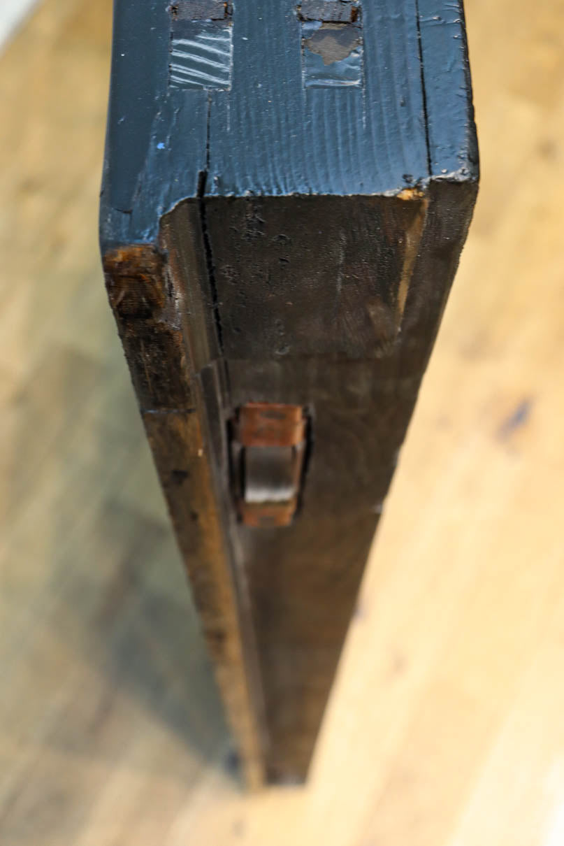 幅1163ミリ!! 大きな升目ですっきりとしたガラス入り格子くぐり戸　G2496