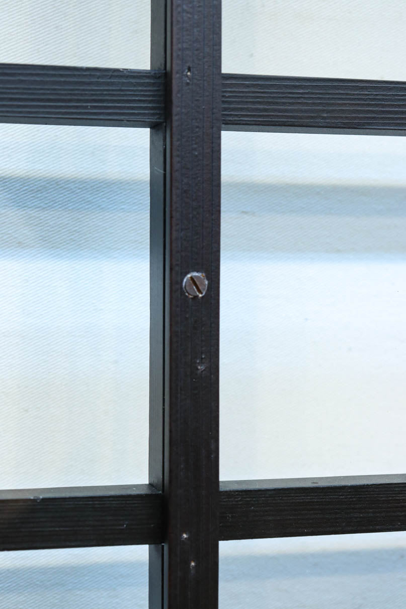 幅1163ミリ!! 大きな升目ですっきりとしたガラス入り格子くぐり戸　G2496