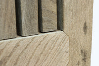 幅1088ミリ　自然な味わい深い木地の風合いに桐金具が風格を与える総欅富山蔵戸　G2504