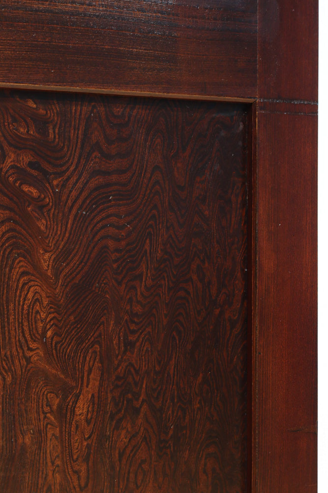 幅873ミリ　升格子を飾る多種類の色ガラスが煌びやかな極上ガラス戸　G2505