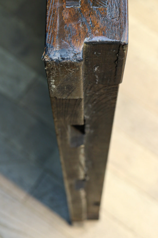 幅873ミリ　升格子を飾る多種類の色ガラスが煌びやかな極上ガラス戸　G2505