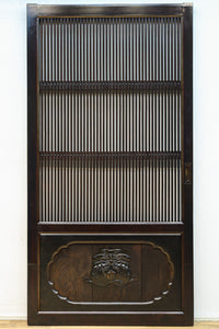 稀少幅923ミリ‼︎艶やかな色彩に巾着金具が見栄えのする格子蔵戸　G2507