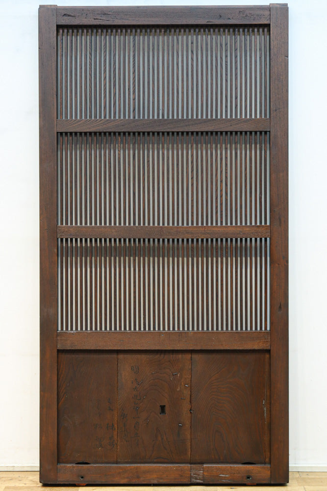 稀少幅923ミリ‼︎艶やかな色彩に巾着金具が見栄えのする格子蔵戸　G2507