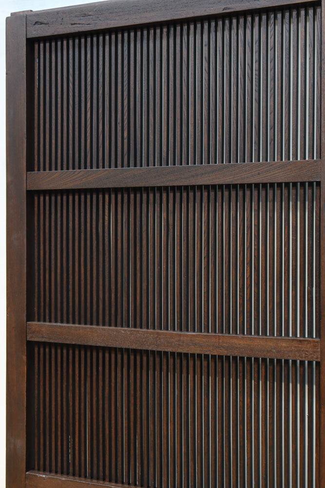 稀少幅923ミリ‼︎艶やかな色彩に巾着金具が見栄えのする格子蔵戸　G2507