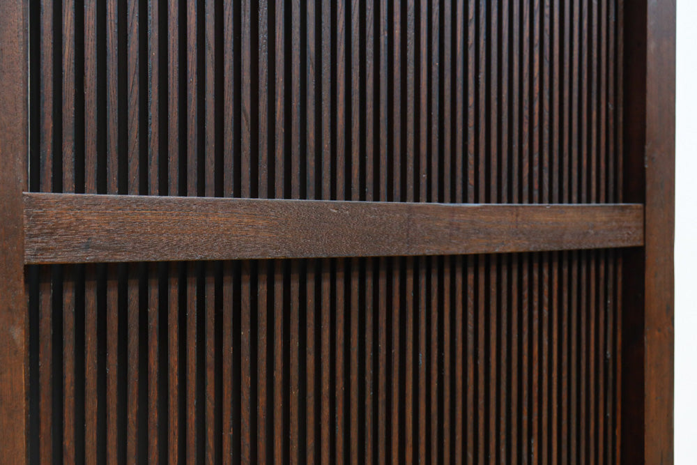 稀少幅923ミリ‼︎艶やかな色彩に巾着金具が見栄えのする格子蔵戸　G2507