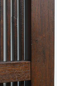 稀少幅923ミリ‼︎艶やかな色彩に巾着金具が見栄えのする格子蔵戸　G2507