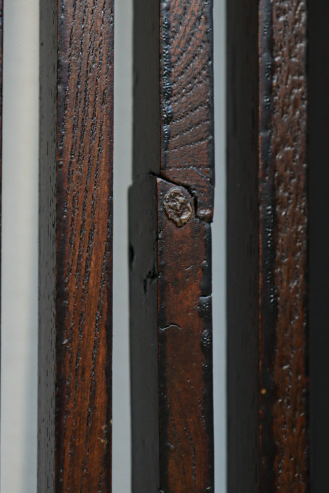 稀少幅923ミリ‼︎艶やかな色彩に巾着金具が見栄えのする格子蔵戸　G2507