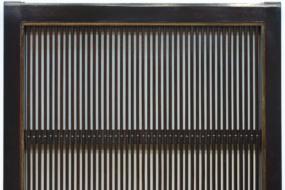 稀少幅923ミリ‼︎艶やかな色彩に巾着金具が見栄えのする格子蔵戸　G2507