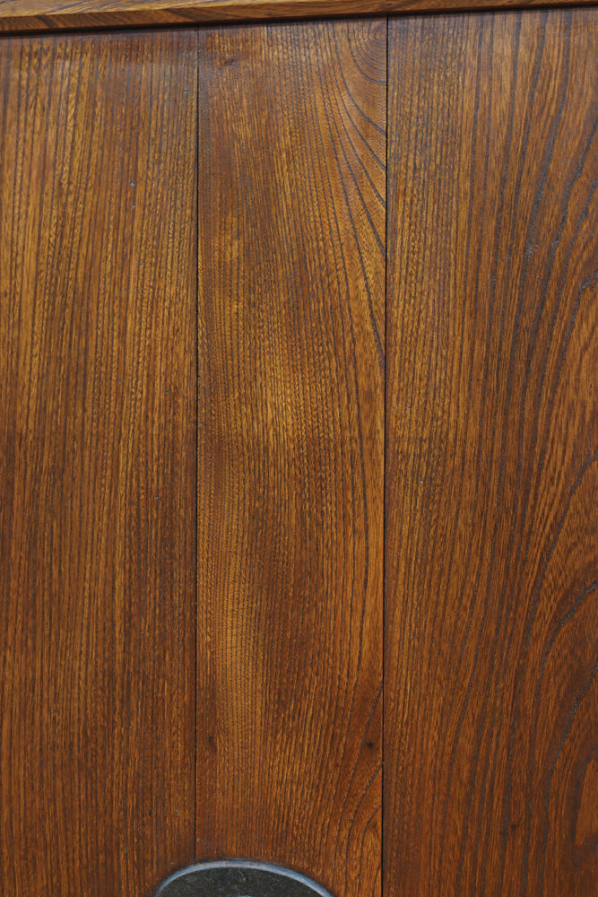 幅1231ミリ　宝船金具!! 美しい欅杢目の珍品蔵戸　G2510