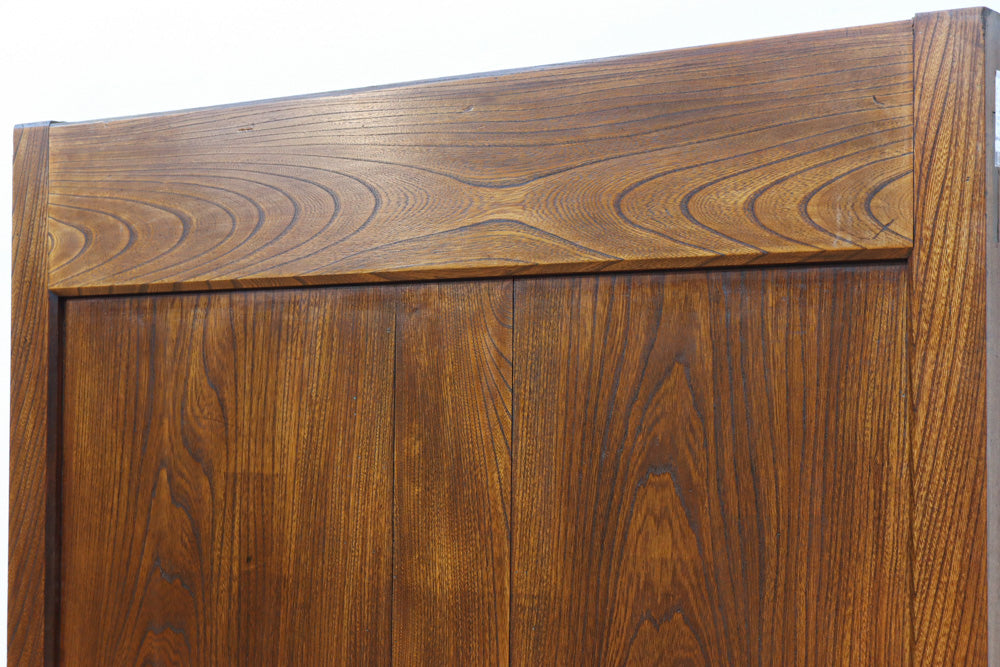幅1231ミリ　宝船金具!! 美しい欅杢目の珍品蔵戸　G2510