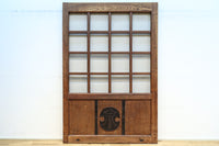 幅1296ミリ　升格子枠で開放感ある総欅越後蔵戸　G2512