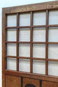 幅1296ミリ　升格子枠で開放感ある総欅越後蔵戸　G2512