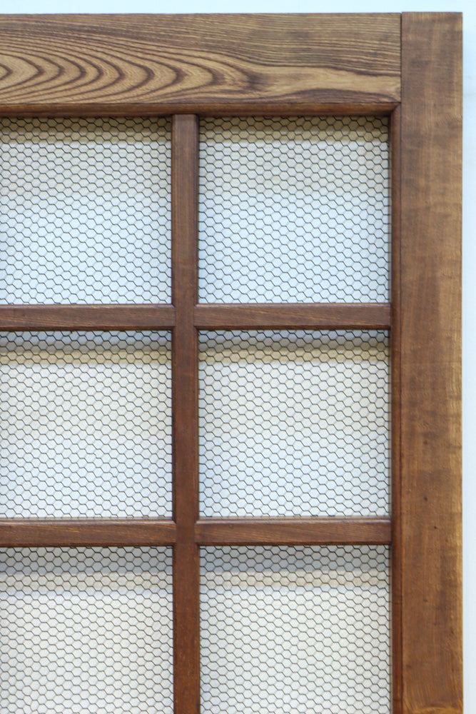 幅1296ミリ　升格子枠で開放感ある総欅越後蔵戸　G2512