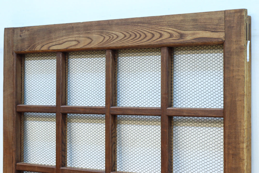 幅1296ミリ　升格子枠で開放感ある総欅越後蔵戸　G2512