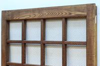 幅1296ミリ　升格子枠で開放感ある総欅越後蔵戸　G2512