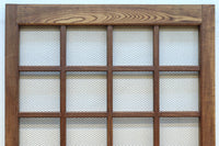 幅1296ミリ　升格子枠で開放感ある総欅越後蔵戸　G2512