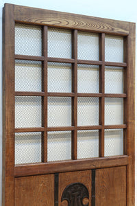 幅1296ミリ　升格子枠で開放感ある総欅越後蔵戸　G2512