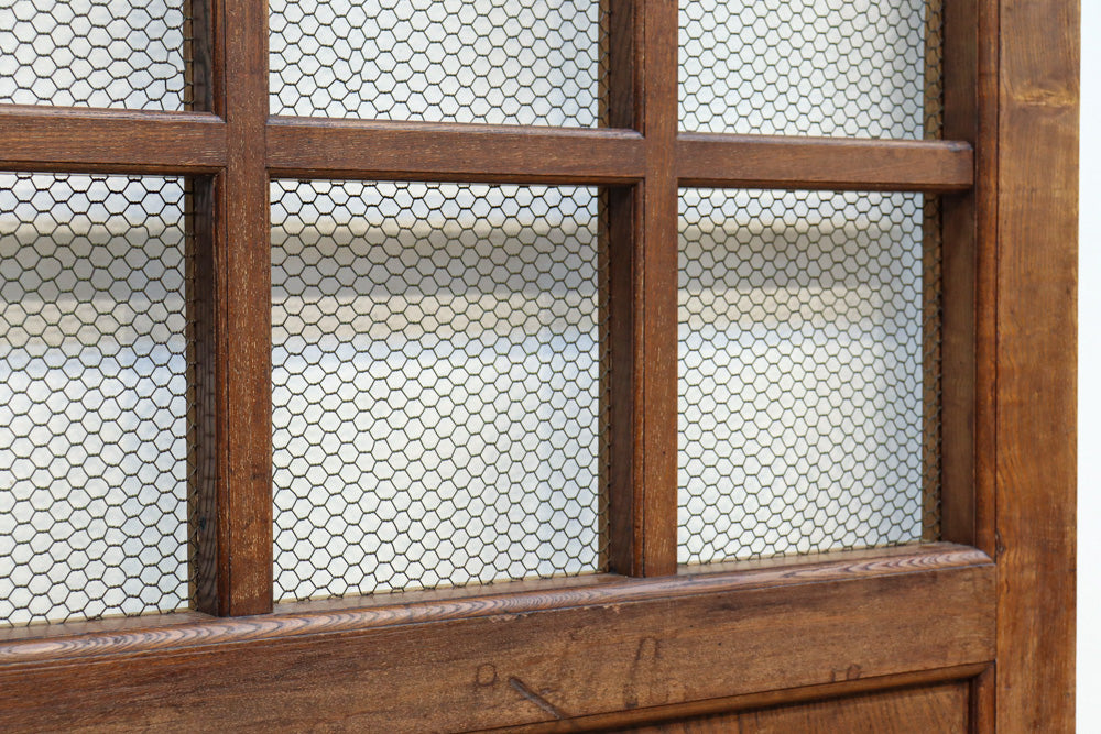 幅1296ミリ　升格子枠で開放感ある総欅越後蔵戸　G2512