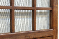 幅1296ミリ　升格子枠で開放感ある総欅越後蔵戸　G2512