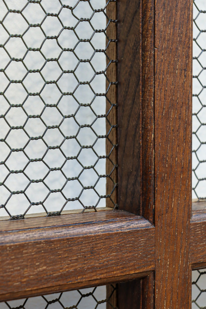 幅1296ミリ　升格子枠で開放感ある総欅越後蔵戸　G2512