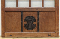 幅1296ミリ　升格子枠で開放感ある総欅越後蔵戸　G2512