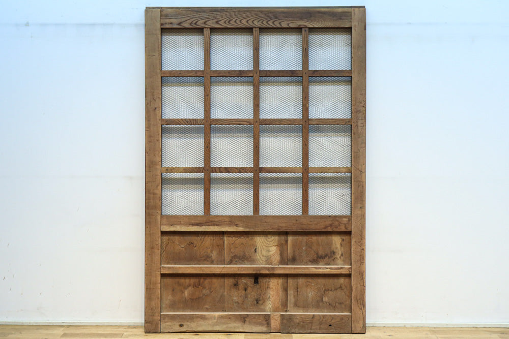 幅1296ミリ　升格子枠で開放感ある総欅越後蔵戸　G2512