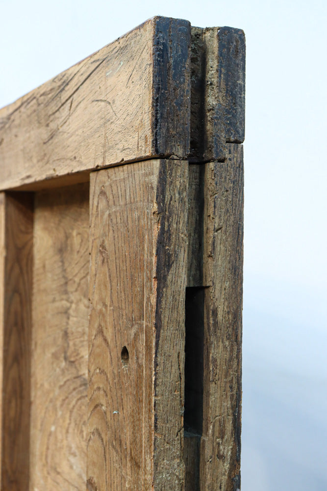 幅1296ミリ　升格子枠で開放感ある総欅越後蔵戸　G2512