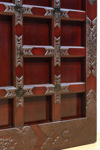 稀少波にうさぎ金具を纏う稀少全面金具能登蔵戸　G2515