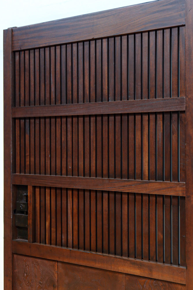 稀少波にうさぎ金具を纏う稀少全面金具能登蔵戸　G2515