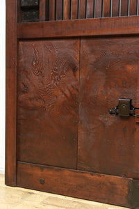 稀少波にうさぎ金具を纏う稀少全面金具能登蔵戸　G2515