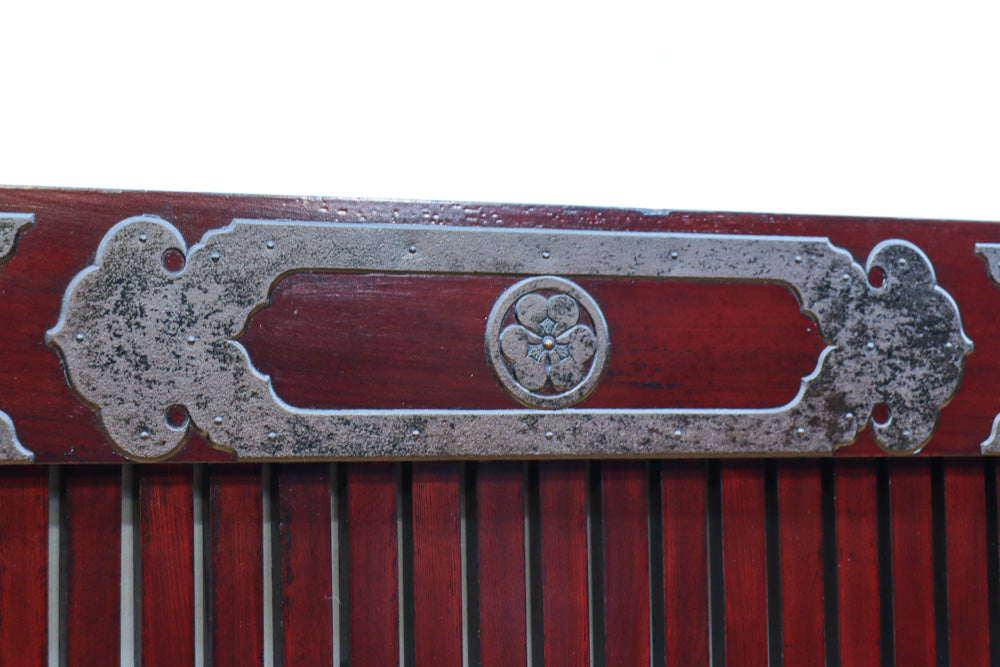 稀少波にうさぎ金具を纏う稀少全面金具能登蔵戸　G2515