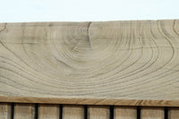 幅1297ミリ　大らかな杢目が浮かぶ堅牢な作りの格子蔵戸　G2517