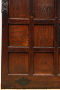 幅1235 高さ2015　風格溢れる見事な総欅能登蔵戸　G2519