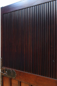 幅1235 高さ2015　風格溢れる見事な総欅能登蔵戸　G2519