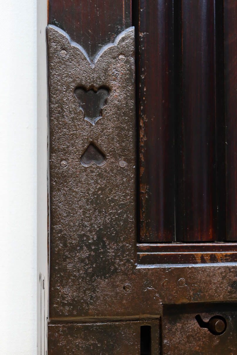 幅1235 高さ2015　風格溢れる見事な総欅能登蔵戸　G2519