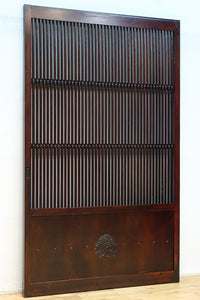 幅1200ミリ 三つ重ね松葉金具で格調ある格子庄内蔵戸　G2522