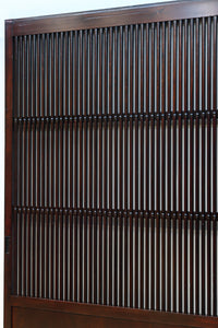 幅1200ミリ 三つ重ね松葉金具で格調ある格子庄内蔵戸　G2522