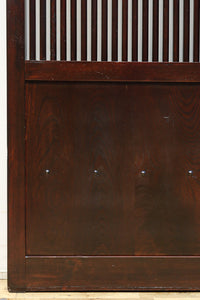 幅1200ミリ 三つ重ね松葉金具で格調ある格子庄内蔵戸　G2522