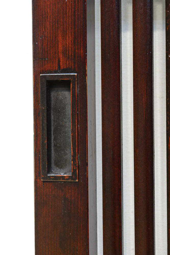 幅1200ミリ 三つ重ね松葉金具で格調ある格子庄内蔵戸　G2522