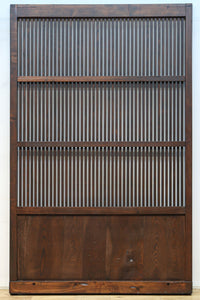 幅1200ミリ 三つ重ね松葉金具で格調ある格子庄内蔵戸　G2522