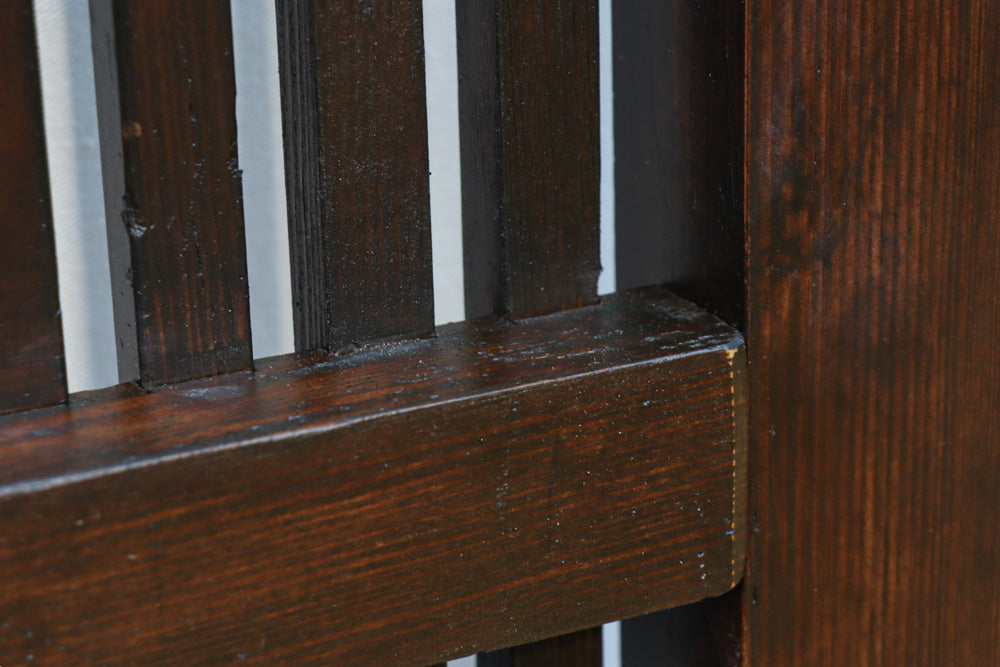 幅1200ミリ 三つ重ね松葉金具で格調ある格子庄内蔵戸　G2522