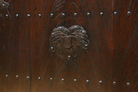 幅1220ミリ　深みある色艶漆に巾着金具を添えた蔵戸　G2525