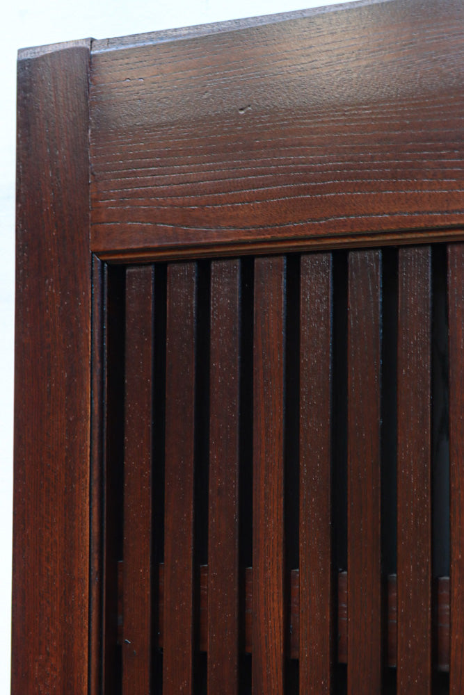 稀少幅960ミリ　スリム幅!! 時代を重ねた風格の気品漂う総けやき金沢格子蔵戸　G2529