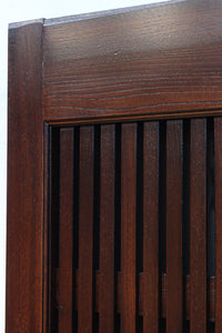 稀少幅960ミリ　スリム幅!! 時代を重ねた風格の気品漂う総けやき金沢格子蔵戸　G2529