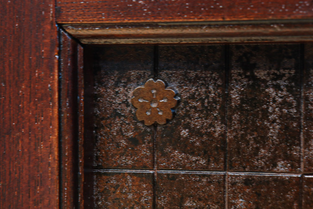 稀少幅960ミリ　スリム幅!! 時代を重ねた風格の気品漂う総けやき金沢格子蔵戸　G2529