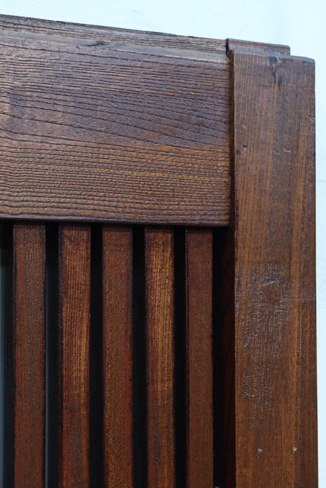 稀少幅960ミリ　スリム幅!! 時代を重ねた風格の気品漂う総けやき金沢格子蔵戸　G2529