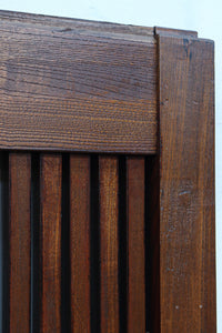 稀少幅960ミリ　スリム幅!! 時代を重ねた風格の気品漂う総けやき金沢格子蔵戸　G2529