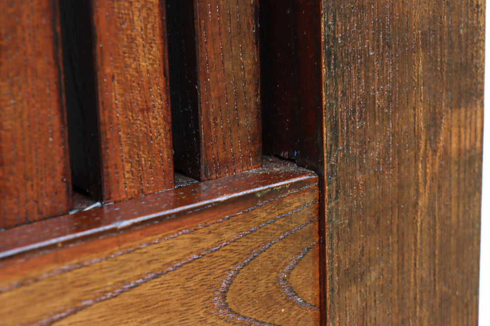 稀少幅960ミリ　スリム幅!! 時代を重ねた風格の気品漂う総けやき金沢格子蔵戸　G2529